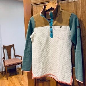 L.L. BEAN Quilted Quarter Snap Pullover